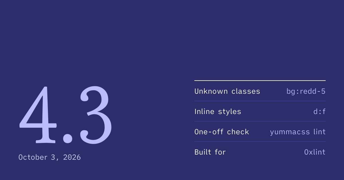 Yumma CSS 4.3